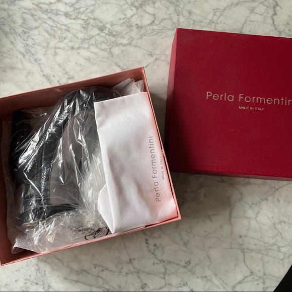 Perla Formentini Patent Suede Ankle Boot NIB - Picture 8 of 10